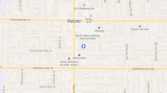 Map for Keizer Plaza Apartments - Keizer, OR