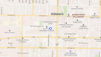 Map for City Center - Hillsboro, OR