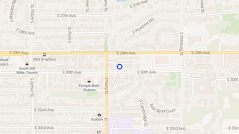 Map for Pine View Apartments - Spokane, WA