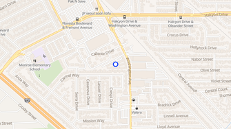 Map for Eden Roc Apartments - San Leandro, CA