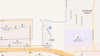 Map for Settlement Estates Apartments - Bastrop, TX