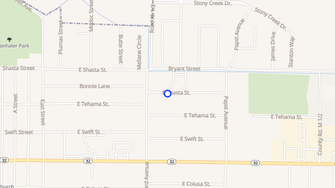 Map for Shasta Gardens Apartments - Orland, CA