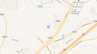 Map for Ridgeview Apartments - Blacksburg, VA