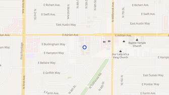Map for Villa Madrid Apartments - Fresno, CA