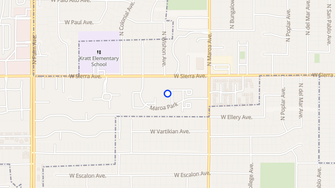 Map for Maroa Park Apartments - Fresno, CA