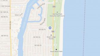 Map for Ocean 601 Apartments - Boca Raton, FL