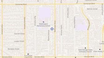 Map for Somerset Plaza - Bellflower, CA