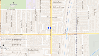 Map for Casa Madrid Apartments - Lakewood, CA