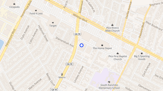 Map for Mona Lisa Apartments - Pico Rivera, CA