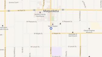 Map for Hurst Senior Apartments - Maquoketa, IA