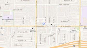 Map for Greenridge Apartments - Phoenix, AZ