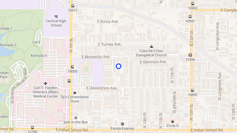 Map for Los Jardines Apartments - Phoenix, AZ