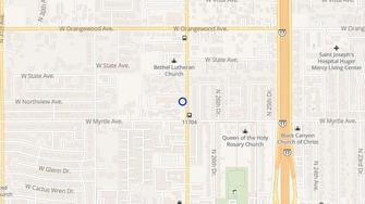 Map for Lemon Grove Apartments - Phoenix, AZ