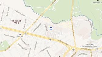 Map for Merion Trace Apartments - Upper Darby, PA