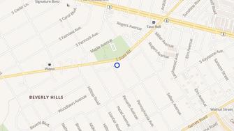 Map for Parkwood Manor Apartments - Upper Darby, PA