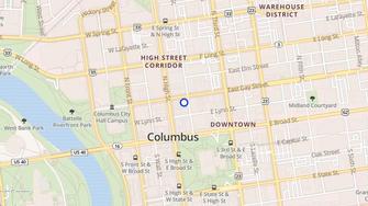 Map for 15 East Gay Street Lofts - Columbus, OH