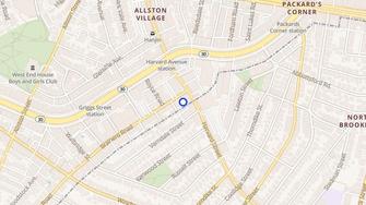 Map for Zee Paragon Suites - Allston, MA