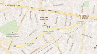 Map for Apartment Market - Allston, MA