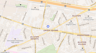 Map for Union Square Apartments - Allston, MA