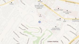 Map for Point Loma Palms Apartments - San Diego, CA