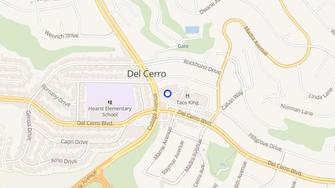 Map for Villa Del Cerro - San Diego, CA