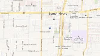 Map for Olive Avenue Apartments - Lemon Grove, CA