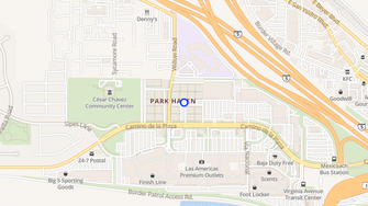 Map for Park Haven Apartments - San Ysidro, CA