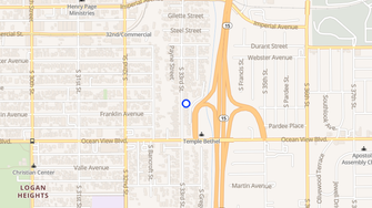 Map for Vista Verde Apartments - San Diego, CA