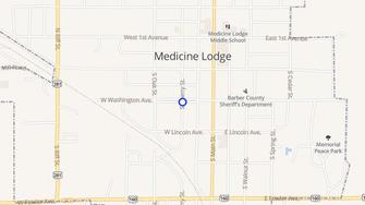 Map for Indian Hills Lodge - Medicine Lodge, KS