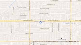 Map for Townhouse Arrow - Covina, CA
