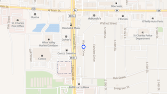 Map for Fox Run Apartments - Saint Charles, IL