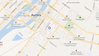 Map for Downer Place Lofts - Aurora, IL