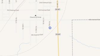 Map for East Village Apartments - Albia, IA