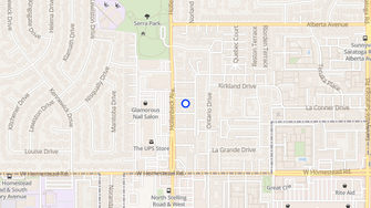 Map for Bradley Apartments - Sunnyvale, CA