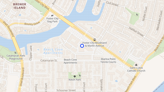 Map for Marlin Cove Apartments - San Mateo, CA