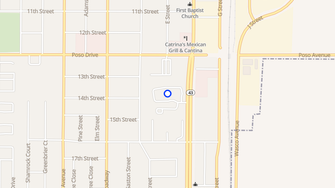Map for Poso Place Senior Apartments - Wasco, CA
