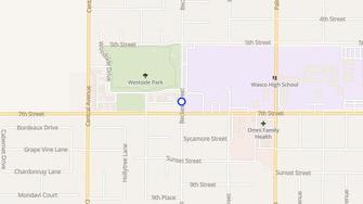 Map for Wasco Park Apartments - Wasco, CA