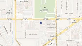 Map for Parkwood Apartments - North Las Vegas, NV