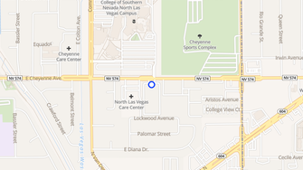Map for Cheyenne Park Villas - North Las Vegas, NV