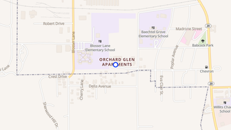 Map for Oak Glenn Apartments - Willits, CA