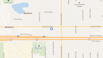 Map for Bernice Terraces Condominums - Lansing, IL