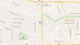 Map for Oaks on Antoine Apartments - Houston, TX