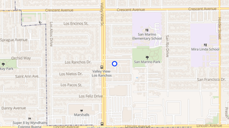 Map for Emerald Gardens Apartments - Buena Park, CA