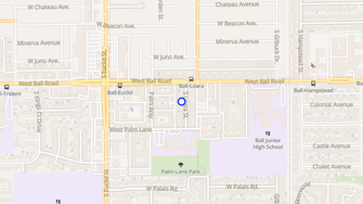 Map for Villa Royale Apartments - Anaheim, CA