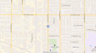 Map for Patio Apartments - Orange, CA