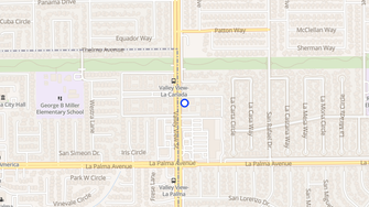 Map for Las Mariposas Apartments - Buena Park, CA