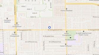 Map for Orangewood Garden Apartments - Anaheim, CA