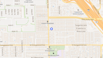 Map for Hacienda Court Apartments - Anaheim, CA