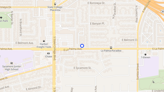 Map for Summerhill Village Apartments - Anaheim, CA