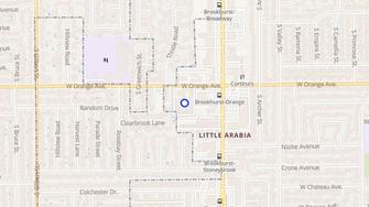 Map for El Cortez Apartments - Anaheim, CA